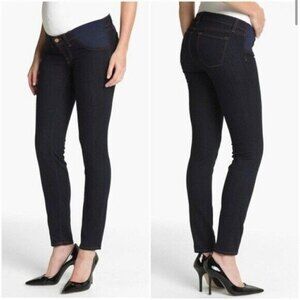 J Brand Mama J Maternity Skinny Jeans Starless Dark Blue Wash